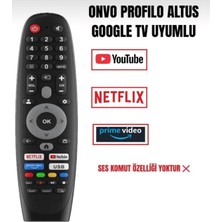 Tekzy Onvo Profilo Altus Google Tv Uyumlu Ses Komutsuz Sihirli Kalıp Kumanda