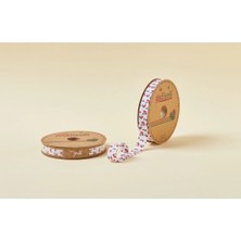 MiraLive Biye Desenli Katlı A07 Kirazlı 2 cm 25 Metre %65 Koton %35 Polyester