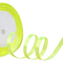 MiraLive Saten Kurdele 1 cm 10 Metre Açık Sarı
