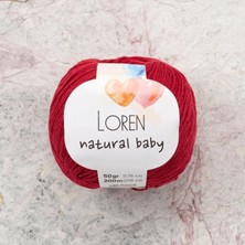 MiraLive Loren Natural Baby Bordo El Örgü Ipi - R099 - 33819