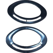 MiraLive Çanta Sapı Oval Siyah 18 cm