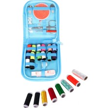 MiraLive Iplik Set Fermuarlı Plastik Dikiş Seti Mavi