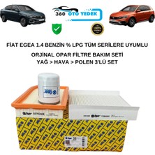 Opar 55179793 Fiat Egea 1.4 Filtre Bakım Seti Yağ > Hava > Polen Filtresi