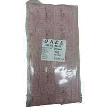 MiraLive Dantel Polyester Güpür Bant Pudra 14,80 Metre En 3 cm ON-745-PU