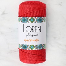 MiraLive Loren Macrame Kırmızı El Örgü Ipi - Rm 0100 - 34334