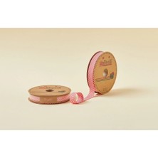 MiraLive Biye Çizgili Katlı C03 Kırmızı 2 cm 25 Metre %65 Koton %35 Polyester