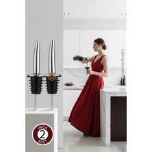 Transformacion 2 Adet Profesyonel Inox Paslanmaz Çelik Free Flow Pourer (Akıtıcı) 722708