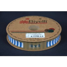 MiraLive Biye Kalın Çizgili Katlı F08 Petrol 2 cm 25 Metre %65 Koton %35 Polyester