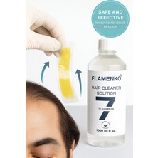 Flamenko Protez Saç Temizleyici C22 Bant Yapıştırıcı Temizleme Yapışkan Sökücü, Kalıntı Çözücü 1000 ml