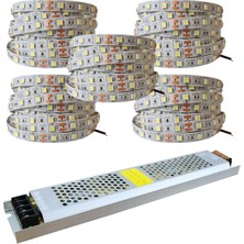 Gfc Life Store Nesil Şerit LED 25 Metre + 12V 33 Amper 400 Watt LED Trafo (Beyaz)