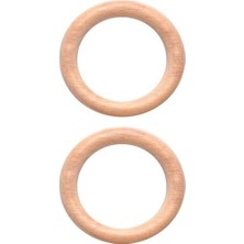 MiraLive Amigurimi Ahşap Halka 7 cm 2'li