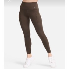 Nike Dri-Fit Universa Medium-Support High-Waisted Full-Length Training Yüksek Belli Toparlayıcı Kahverengi Kadın Tayt DQ5996-237