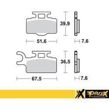 Kaw. KX65 00-17 Prox Ön Fren Balatası