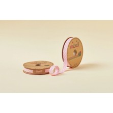 MiraLive Biye Büyük Puanlı Katlı A16 Pembe 2 cm 25 Metre %65 Koton %35 Polyester