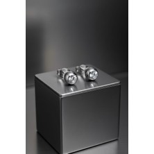 Begonia Accessories Silver Vip Çelik Paslanmaz Kararmaz Antialerjik 4 mm Zirkon Taşlı Toplu 1 Çift Küpe Seti