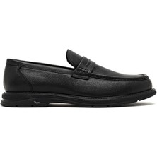 Derimod Erkek Siyah Deri Loafer 25WFD696518