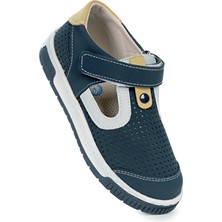 Kiko Kids Erkek Çocuk Ayakkabı Arz 2319 Mikrofiber Düz Taban Bantlı-Cırtlı Kullanım İçin