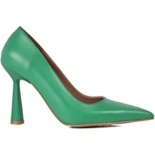 Kadınlar İçin Lescarpe 0714 Klasik Yeşil Ayakkabı Modern Stil Ve Konfor Sunar