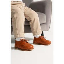 cevoclub kids Ortopedik Taba Ilkadım Ayakkabı Kız Çocuk 0,5 Cm Taban