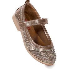 Kiko Kids Grand Vakko Cırtlı Kız Çocuk Babet Ayakkabı Mikrofiber Taban Pvc İle Şık Tasarım