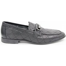 Luciano Bellini F906 Siyah Erkek Klasik Ayakkabı Kısa Topuklu Şık Tasarım