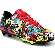 Playup Bağcıklı Halısa&Krampon Ayakkabı Çok Renkli Erkek Çocuk Suni Deri Düz Taban