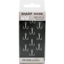 Hanfish Sharp Hook 3551 10 Adet Üçlü Iğne