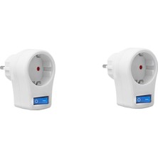 Monte Lua Anahtarlı Akım Korumalı Tekli Priz 10 Amper - 2510 Watt, Powermaster, Bilgisayar, Buzdolabı, Televizyon, Çamaşır Makinesi