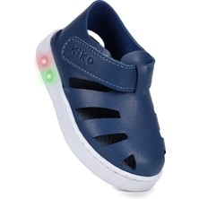 Kiko Kids Limba Işıklı Cırtlı Erkek Bebek Sandalet