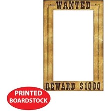 2 Parça Batı Aranıyor Booth Özçekim Çerçeveleri Vahşi Batı Kovboy Batı Parti Malzemeleri