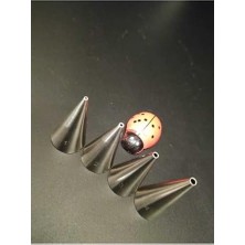 Giderioss 1-2 - 3-4 Numara Krema Sıkma Yazı Duy Uçları Paslanmaz Yazı Yazma Krema Sıkma Duy Uç Seti 3 Cm, Gümüş