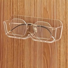 Şeffaf Kendinden Yapışkanlı Gözlük Standı | Gözlük Organizeri | Duvar, Dolap, Araç Içi Uyumlu Gözlük Tutucu Askı | Çizilme Koruyucu Şeffaf Pleksi Stand