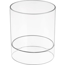 69930 Netlik Saç Aksesuarı Düzenleyici, Plastik Banyo Saklama Kutusu, 2 Bölmeli, Şeffaf