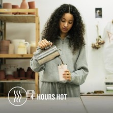 Cafe To-Go Travel Mug Termos Bardak, Pembe Kuvars (Rose Quartz), 0.35 Litre