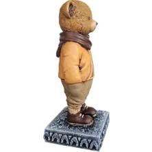 A1 - Dekoratif Biblo – El Boyaması Reçine Ayı Figürü – Sevimli Koleksiyonluk Heykel Figür – Ev, Ofis, Masa ve Raf Süsü – Çocuklar ve Yetişkinler Için Hediye Fikri | Dekormıx