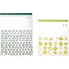 Plastik Torba Istad, 30 Adet Paket, Şunlardan Oluşur: 15 Torba 6 L (28,5 x 41 Cm) ve 15 Torba 4,5 L (27 x 34 Cm), Tekrar Kullanılabilir, Çünkü Tekrar Kapatılabilir