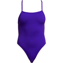 Funkita Sst Still Purple Kadın Antrenman Mayosu – Ince Askı Tasarımı & C-Infinity Klor Dayanımlı