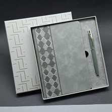 Ayder Timya Kutulu Gri Defter Ve Metal Kalem Seti TG/Tmya1395 225958
