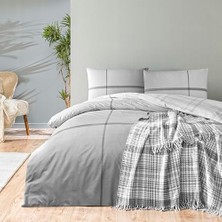 Elwood Battaniyeli DESENLI%100 Pamukscotch Pamuk Battaniye, Gri, Çift Kişilik