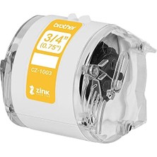 Orijinal CZ-1003 Sürekli Uzunluk ¾" (1,9 Cm) 19 mm Genişlik x 5 M (5 M) Sıfır Mürekkep Teknolojisine Sahip Uzun Etiket Rulosu, CZ1003