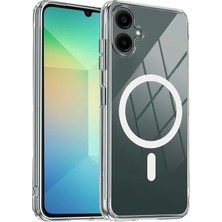 AK-SA-STR Newface Samsung Galaxy A07 4g Combo Sert Şeffaf Magsafe Kapak - Şeffaf