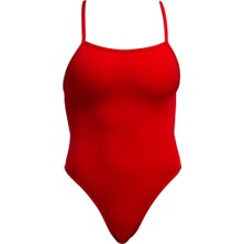 Funkita Sst Still Red Kadın Antrenman Mayosu – Ince Askı Tasarımı & C-Infinity Klor Dayanımlı