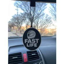 Serüven Dikiz Aynası Süsü – Fast Life! - Çift Yönlü 3D Baskı, Plastik, Cam Çizmez