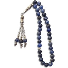 Pozitif Doğal Taş Doğal Sodalit Tesbih - 8 Mm. 347-1