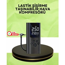 Genel Tedarik USB Şarjlı Taşınabilir Hava Kompresörü Dijital Ekranlı - EMTHBA3831-4674