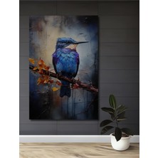 Petmudo AVM Canlı Tüylü Kuş Yağlı Boya Görünümlü Ahşap Dekoratif Ev,antre,salon,ofis,mutfak,yatak Odası Tablo