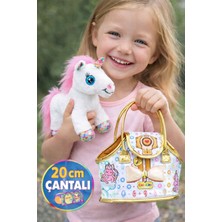 Toyfest Taşıma Çantalı Peluş Unicorn Lou Lou