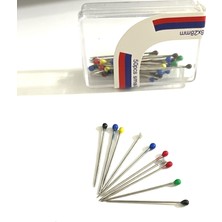 Toplu Iğne Çok Renkli 50x50 2 Adet 2.5cm - Eşarp ve Şal Iğnesi - Kadın Tesettür Aksesuar Çok Amaçlı