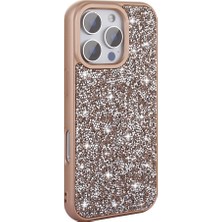 Cepustik Telefon Aksesuarları iPhone 16 Pro Max Kılıf Parlak Taşlı Tasarım Pırlanta Kılıf