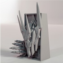 Lord Of The Rings Sauron Kitap Tutucu Biblo Dekoratif Obje 15 cm Yükseklik Beyaz Renk